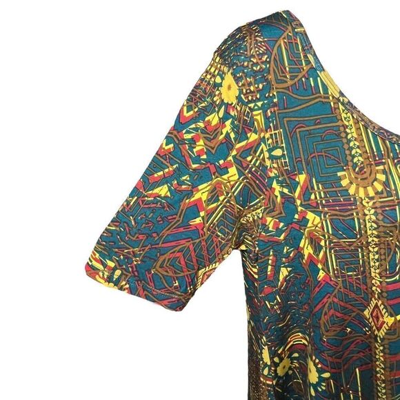 LuLaRoe Top Perfect T Simply Comfortable Stretch NEW XS Short Sleeves Side Slits - Picture 3 of 11